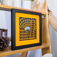 STEREOWOOD Italy Multi-Layer Wooden Wall Art, Creative Gifts, Laser Cut - Thumbnail 8