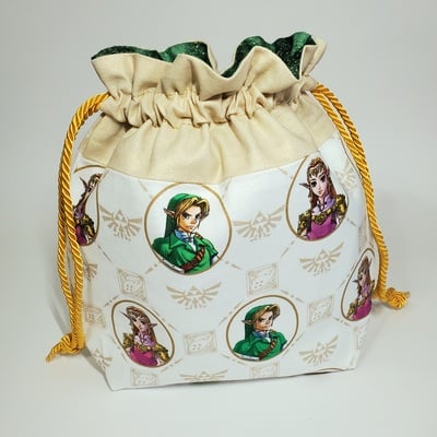 Legend of zelda drawstring bags