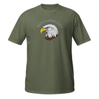Bald American Dude Short-Sleeve Unisex T-Shirt Patriotic Eagle USA America Hair - Thumbnail 7