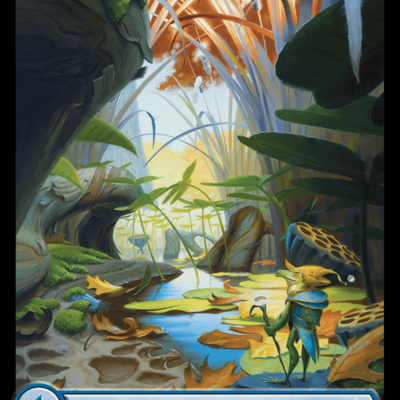 Island, fall - artist proof, mtg bloomburrow