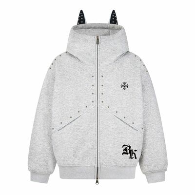 American doberman pinscher ears hooded sweatshirt jacket