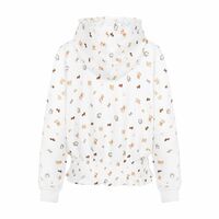 Sweet all-over printed puppy hooded sweatshirt cardigan jacket - Thumbnail 3