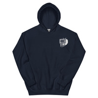 Metamelos Static Skull Hoodie  Embroidered Chest, Hourglass Tape Print - Thumbnail 33
