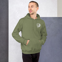 Metamelos Static Skull Hoodie  Embroidered Chest, Hourglass Tape Print - Thumbnail 56