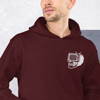 Metamelos Static Skull Hoodie  Embroidered Chest, Hourglass Tape Print - Thumbnail 19
