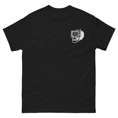 Metamelos static skull tee  100% cotton unisex streetwear t-shirt
