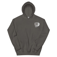 Metamelos "Drip Signal" Hoodie  Embroidered Static Skull Front, Record Pool Back Print - Thumbnail 53