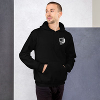 Metamelos "Drip Signal" Hoodie  Embroidered Static Skull Front, Record Pool Back Print - Thumbnail 40