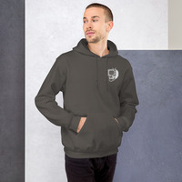 Metamelos "Drip Signal" Hoodie  Embroidered Static Skull Front, Record Pool Back Print - Thumbnail 41