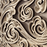 STEREOWOOD Lucky Disc Multi-Layer Wall Art, Stereoscopic 3D Decor, Mandala Laser Cut, Rustic Home Wood Wall Art, Laser Cut Arts and Crafts - Thumbnail 6