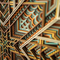 STEREOWOOD Glint Multi-Layer Wooden Wall Art, Stereoscopic 3D Decor, Living Room Decor, Bedroom Decor, Laser Cut Arts and Crafts - Thumbnail 10