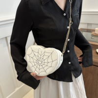  Harajuku Kawaii Gothic Spider Web Heart Bag - Thumbnail 5
