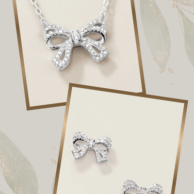 Sterling silver bow of affection cz collection - final sale