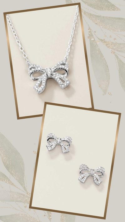 Sterling Silver Bow of Affection CZ Collection - FINAL SALE