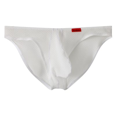 5pk wholesale multi-color men's sexy underwear waffle grooved quick-drying pouch briefs innerwear 2024-9 - Thumbnail 1