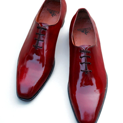 Crafted leather wholecut genuine leather oxford dress shoes