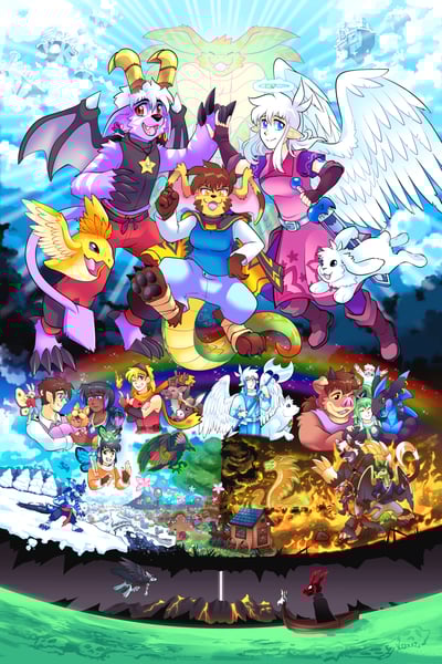 Slightly Damned's 20th Anniversary poster