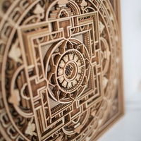 STEREOWOOD Mandala1 Multi-Layer Wooden Wall Art, Stereoscopic 3D Decor, Living Room Decor, Bedroom Decor, Laser Cut Artscor, Laser Cut Arts and Crafts - Thumbnail 7
