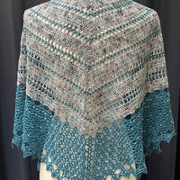 Starlight Shawl: Reclaimed Driftwood, Beaded - Thumbnail 4