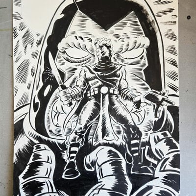 Ape-men pinup