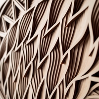 STEREOWOOD Phoenix Multi-Layer Wooden Wall Art, Stereoscopic 3D Decor, Living Room Decor, Bedroom Decor, Laser Cut Arts and Crafts - Thumbnail 5
