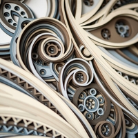 STEREOWOOD Blissful Wings  Multi-Layer Wall , Large Geometric Wood Wall Art - Thumbnail 6