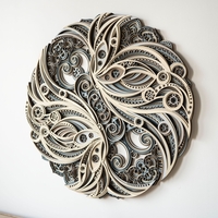 STEREOWOOD Blissful Wings  Multi-Layer Wall , Large Geometric Wood Wall Art - Thumbnail 1
