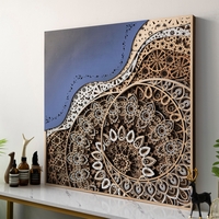 STEREOWOOD Galaxy Multi-Layer Wall Art, geometric wood wall art,3D Wood Wall Art - Thumbnail 3