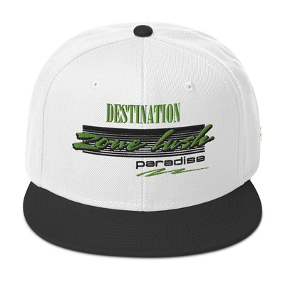 Destination paradise snapback cap