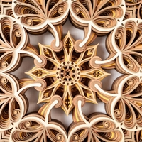 Bodhi Bloom Mandala: Zen Style Wall Decor for Home and Office - Thumbnail 6