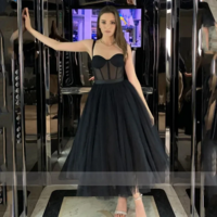 Classy Black Cocktail Dress - Thumbnail 2
