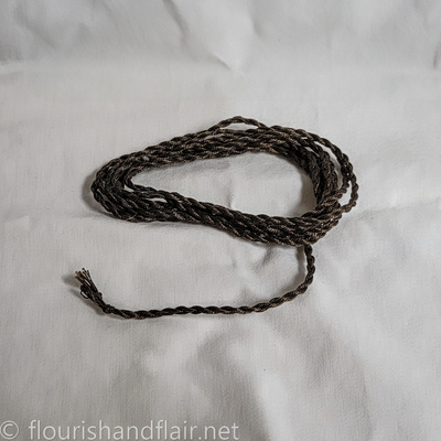 Single color cording - dark brown