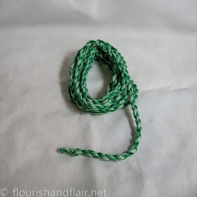 Two toned cording - green