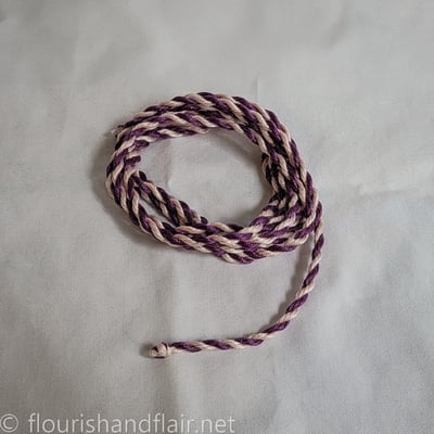 Multi-Color Cording - Purple/White
