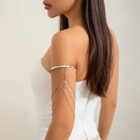 Trendy Arm Jewelry Fashion Sexy Multi-layered Rhinestone Chain - Thumbnail 4