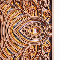 STEREOWOOD Divine Light, Handmade Mandala, Laser Cut Wooden Wall Art, Unique Modern Home Decor - Thumbnail 7