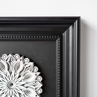 STEREOWOOD Mandala Wood Carving Art, Layered Geometric Wall Sculpture - Thumbnail 8