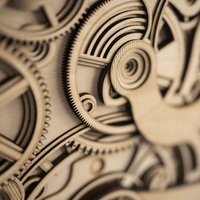 STEREOWOOD Time Gear Multi-Layer Wall Art, Stereoscopic 3D Decor, Mandala Art - Thumbnail 5