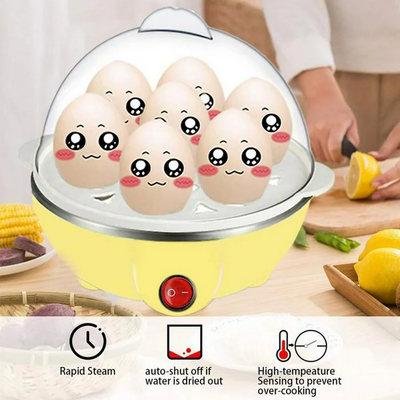 Multifunctional electric egg boiler monolayer layer egg cooker mini steamer kitchen - Thumbnail 3