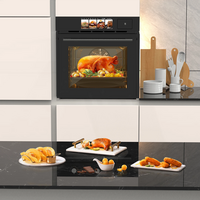 2.5 Cu.ft Built-in Electric Wall Oven With TFT Display 8 Cooking Modes In Steam - Thumbnail 4