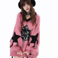 Autumn Winter Loose Casual Sweater Pullover for Women - Thumbnail 3