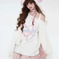 Gothic Knitted Sweater Pullover Women Harajuku Y2K - Thumbnail 3