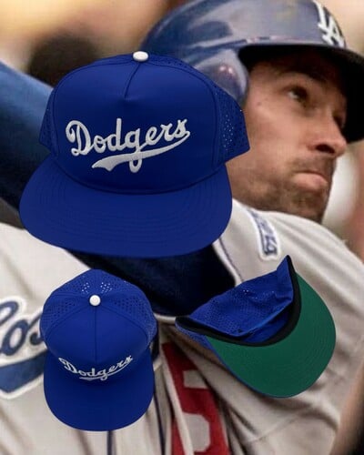 Dodgers laser cut holes performace hat