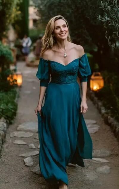 Plus Size Blue  Mother Of The Bride/ Groom Dresses Formal Evening Dress