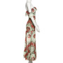 Fashionable printed slim sexy one-shoulder dress-2