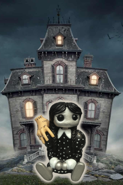 On Wednesday We Wear Black Cosplay Resin Art Toy Figure (Limited Edition)