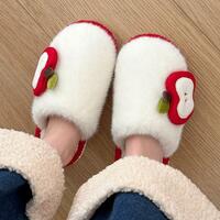 Sweet Apple Plush Slippers - Thumbnail 1