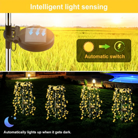 1pc 200LED Solar Firecracker Willow  Lights Outdoor - Thumbnail 7