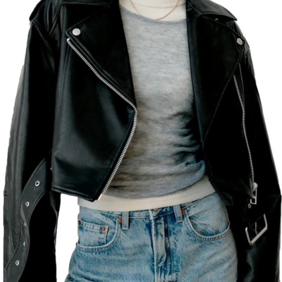 Casual chic women’s faux pu leather jacket - Thumbnail 1