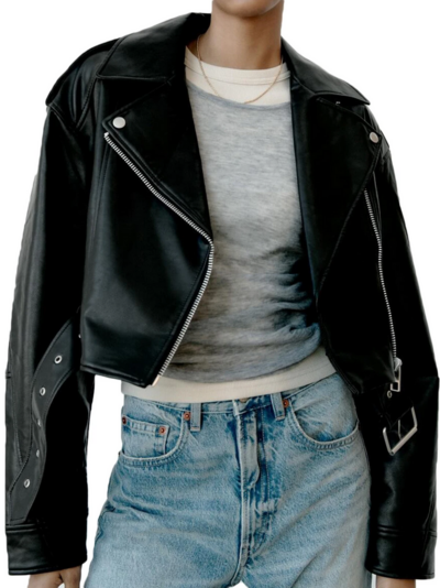 Casual Chic Women’s Faux PU Leather Jacket